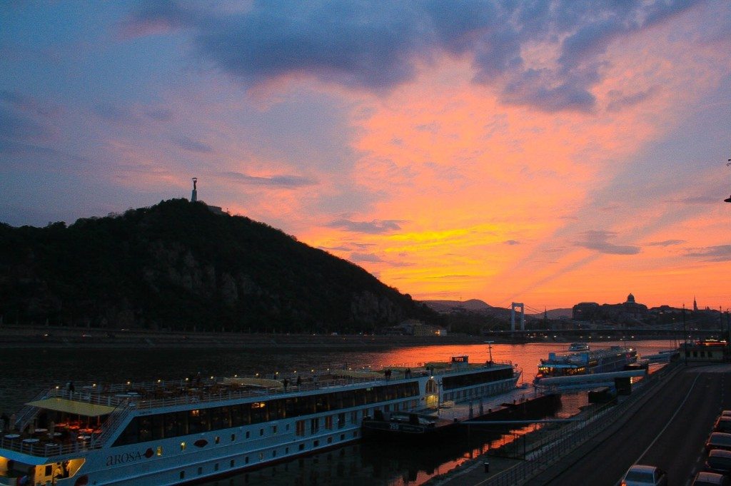 Sunset in Budapest